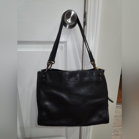 AMERICAN LEATHER CO black Satchel bag